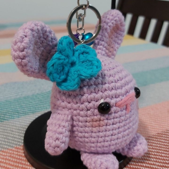 Keychain- lilac bunny‼️ (3/$25) - Picture 4 of 5